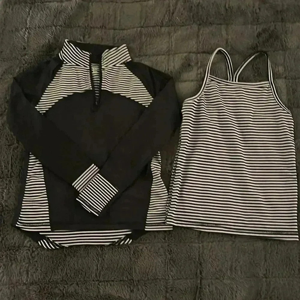 Pull over sports jacket with matching tank top